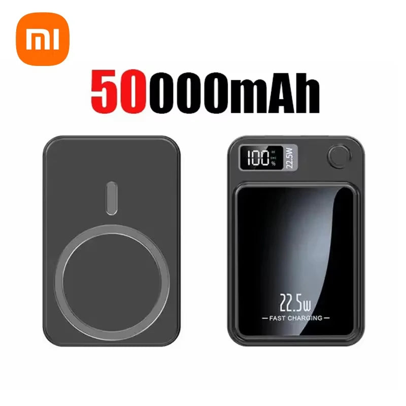 Xiaomi 200000Mah Magnetic Power Bank Wireless Fast Charger for Magsafe Portable Auxiliary Battery Pack for Iphone Huawei Samsung