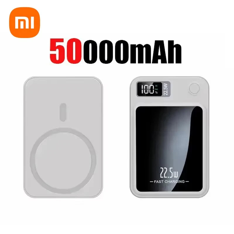 Xiaomi 200000Mah Magnetic Power Bank Wireless Fast Charger for Magsafe Portable Auxiliary Battery Pack for Iphone Huawei Samsung