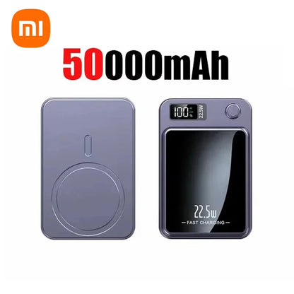 Xiaomi 200000Mah Magnetic Power Bank Wireless Fast Charger for Magsafe Portable Auxiliary Battery Pack for Iphone Huawei Samsung
