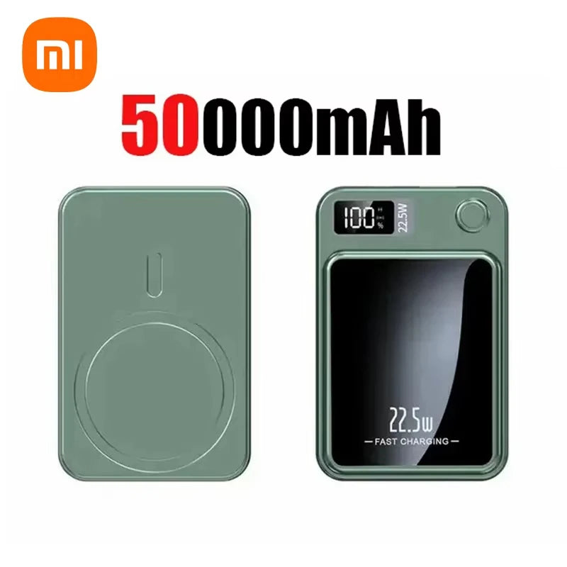 Xiaomi 200000Mah Magnetic Power Bank Wireless Fast Charger for Magsafe Portable Auxiliary Battery Pack for Iphone Huawei Samsung